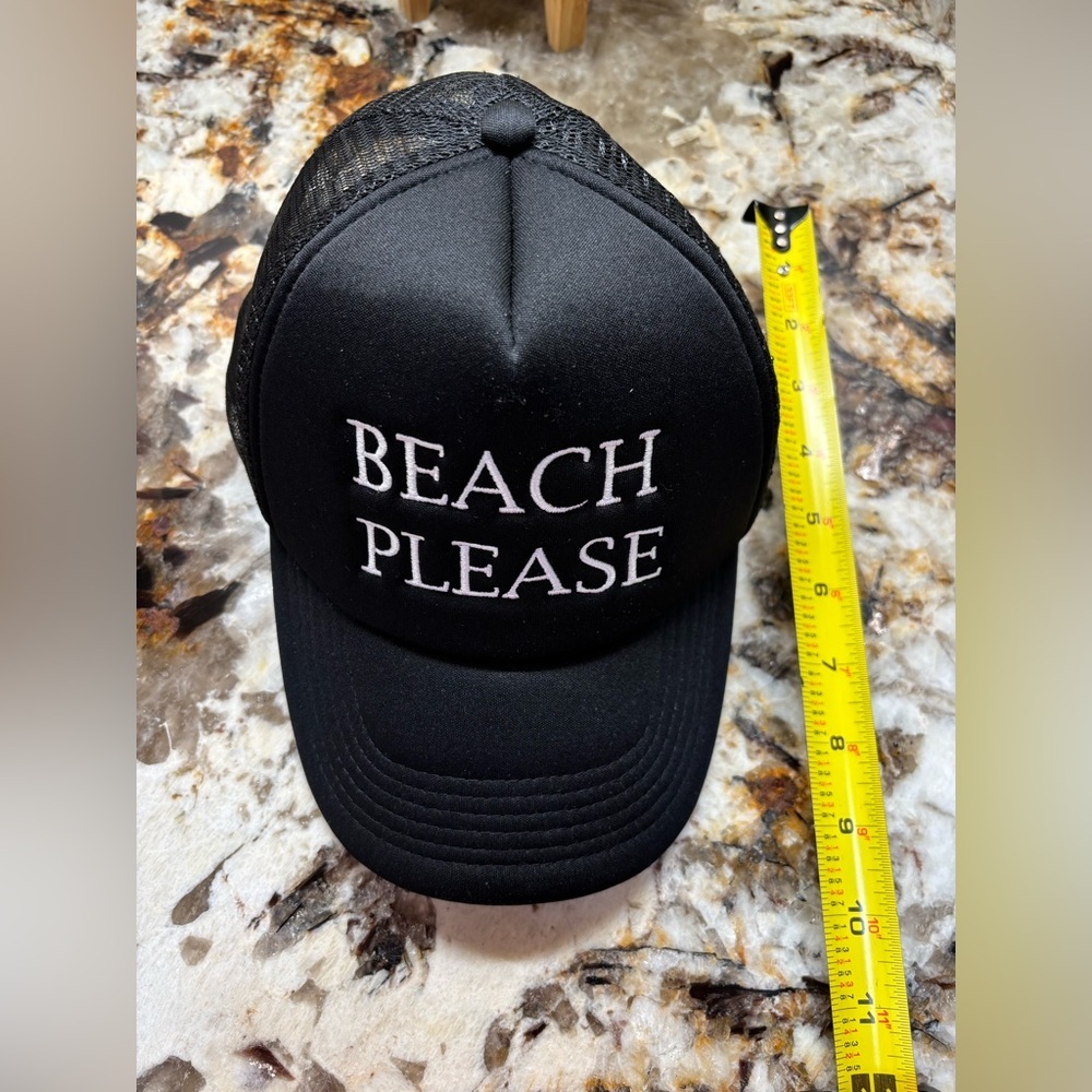 Black Beach Please Women's Hat - Picture 10 of 10